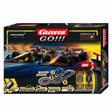 Carrera go!!! racebaan super formula - m. verstappen, no.1 vs. l. norris, no.4