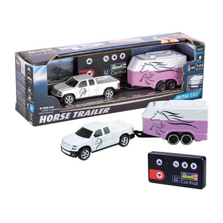 Revell rc 2,4ghz afstandbestuurbare paardentrailer 1:64