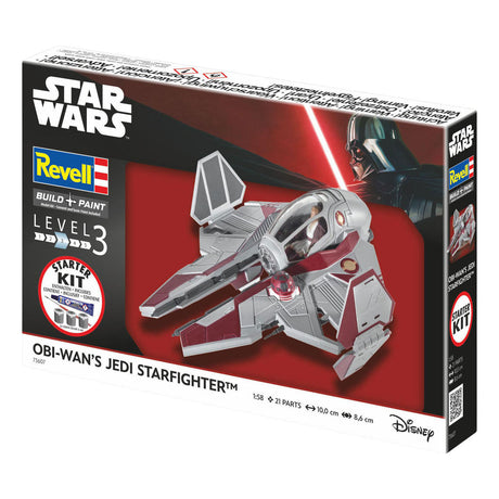 Revell modelbouwpakket starter kit obi-wan's starfighter 1:58 - 21dlg.