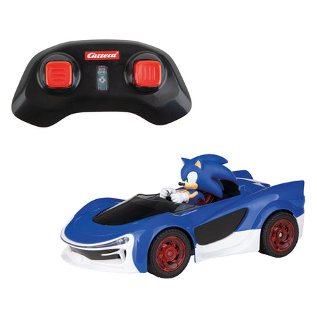 Carrera rc 2,4ghz sonic racing crossworlds - sonic - 1:18