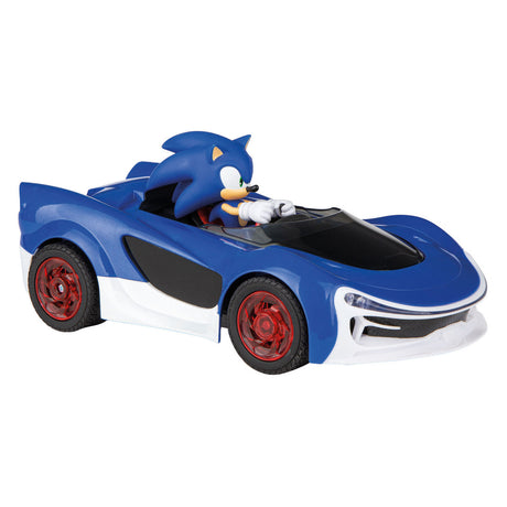 Carrera rc 2,4ghz sonic racing crossworlds - sonic - 1:18