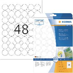 Herma 4387 etiketten wit movables verwijd. ø 30 a4 1200 st.