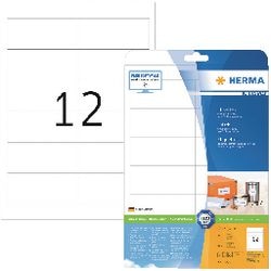 Merkloos sans marque herma prem. etiketten 97x42,3 25 vel din a4 300 stuks 5056
