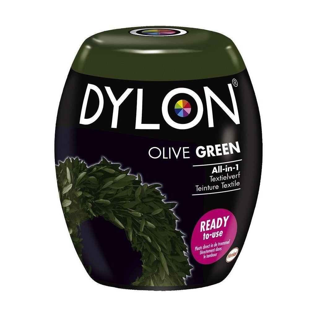 Basic dylon machinewas textielverf olive gree 350 gr