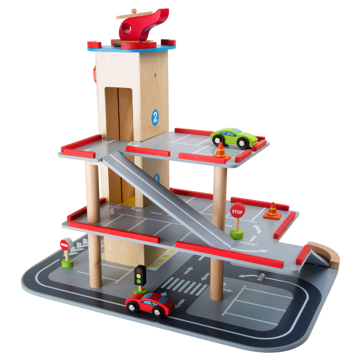 Small Foot Houten Parkeergarage met Accessoires