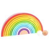 Small Foot Houten Bouwblokken Regenboog XL, 14dlg.