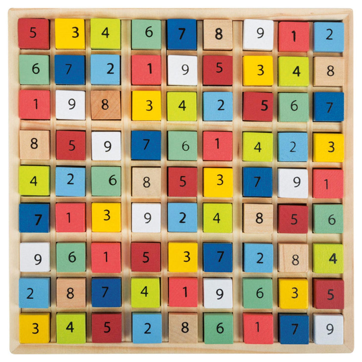 Small Foot Houten Sudoku Spel Kleur, 82dlg.