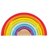 Small Foot Houten Bouwblokken Regenboog, 9dlg.