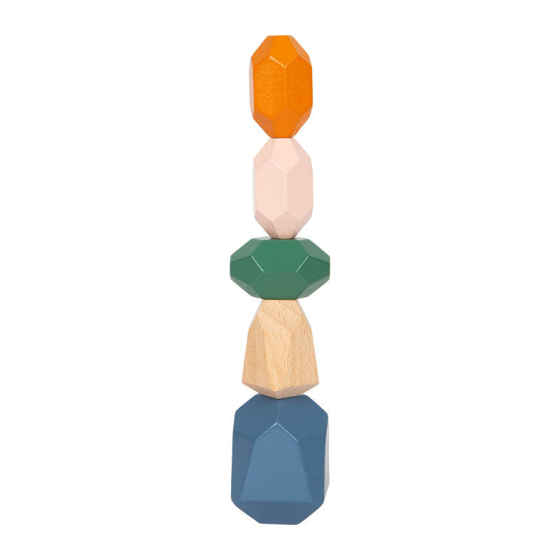 Small foot - houten balans blokken safari, 18dlg.