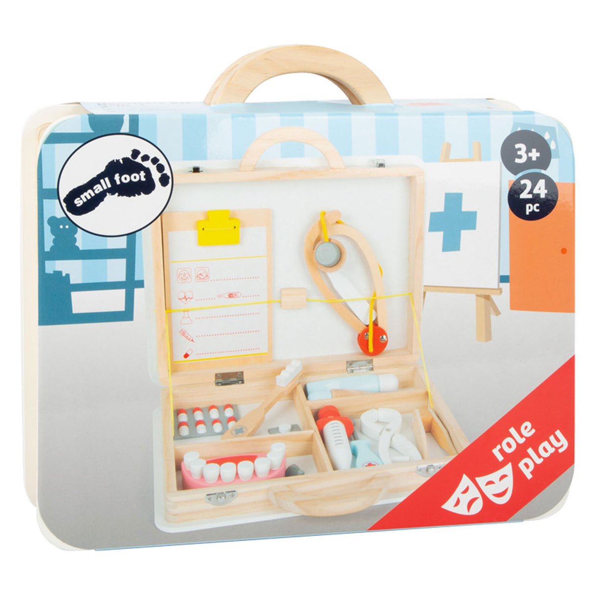 Small Foot Houten Dokter en Tandarts 2in1 Set in Koffer