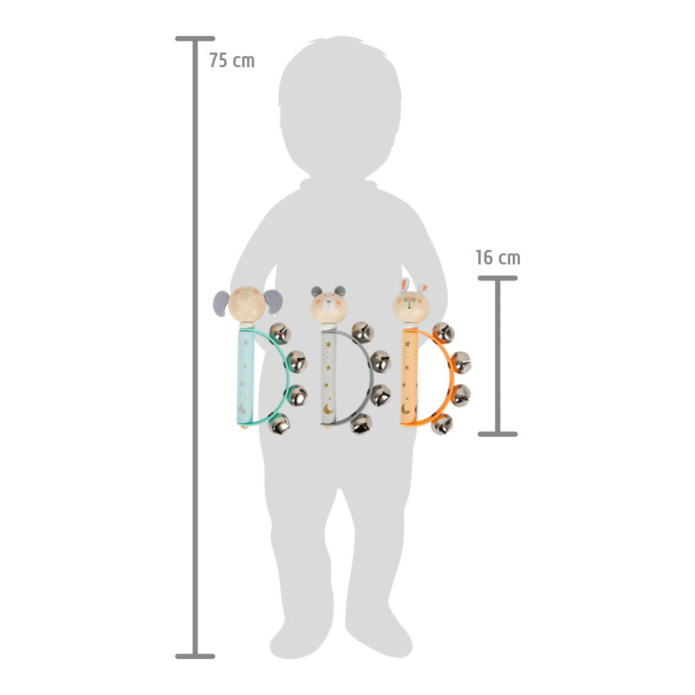 Small Foot Houten Baby Tamboerijn Dier Pastel