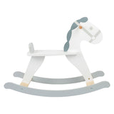 Small foot - houten schommelpaard skandi wit