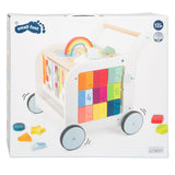 Small foot - houten baby walker loopwagen bloemen