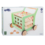 Houten Baby Loopwagen Activiteitencentrum Pastel Groen