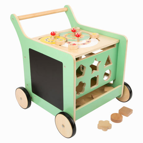 Small foot - houten baby walker loopwagen activiteitencentrum