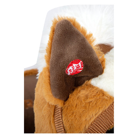 Small foot - houten schommelpaard bruin met zitje en geluid