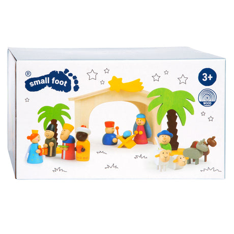 Small Foot Houten Kerststal Speelset, 15dlg.