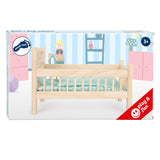 Small Foot Houten Poppenbed Natuurlijk met Beddengoed, 4ldg.