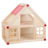 Small Foot Houten Poppenhuis met Meubeltjes, 23dlg.