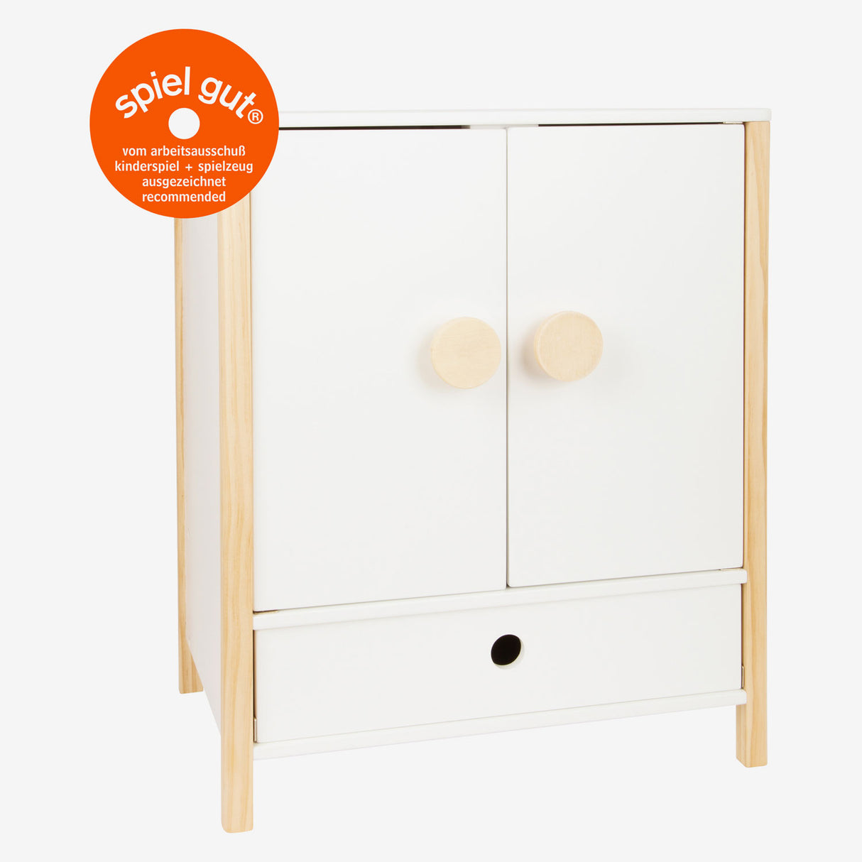 Small Foot Houten Poppen Kledingkast Little Button met Hangers , 3dlg.