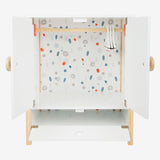 Small foot - houten poppen kledingkast little button met hangers , 3dlg.