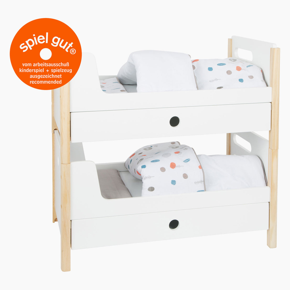 Small Foot Houten Poppenhoogslaper Little Button met Beddengoed, 6dlg.