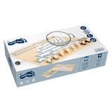 Small foot - barricade en halma houten bordspel 2in1