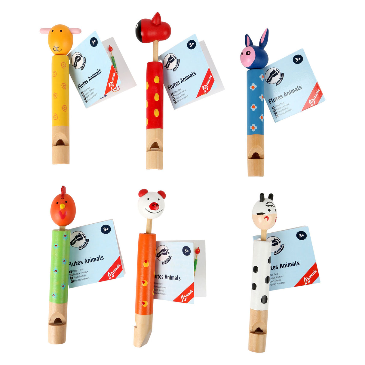 Small foot - dierenfluit, set van 6