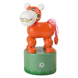 Small foot - houten drukfiguur wilde dieren, set van 6