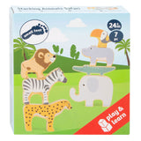 Small Foot Houten Safaridieren Balansspel, 7dlg.