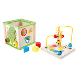 Small foot - houten activiteiten motoriek spiraal 5in1