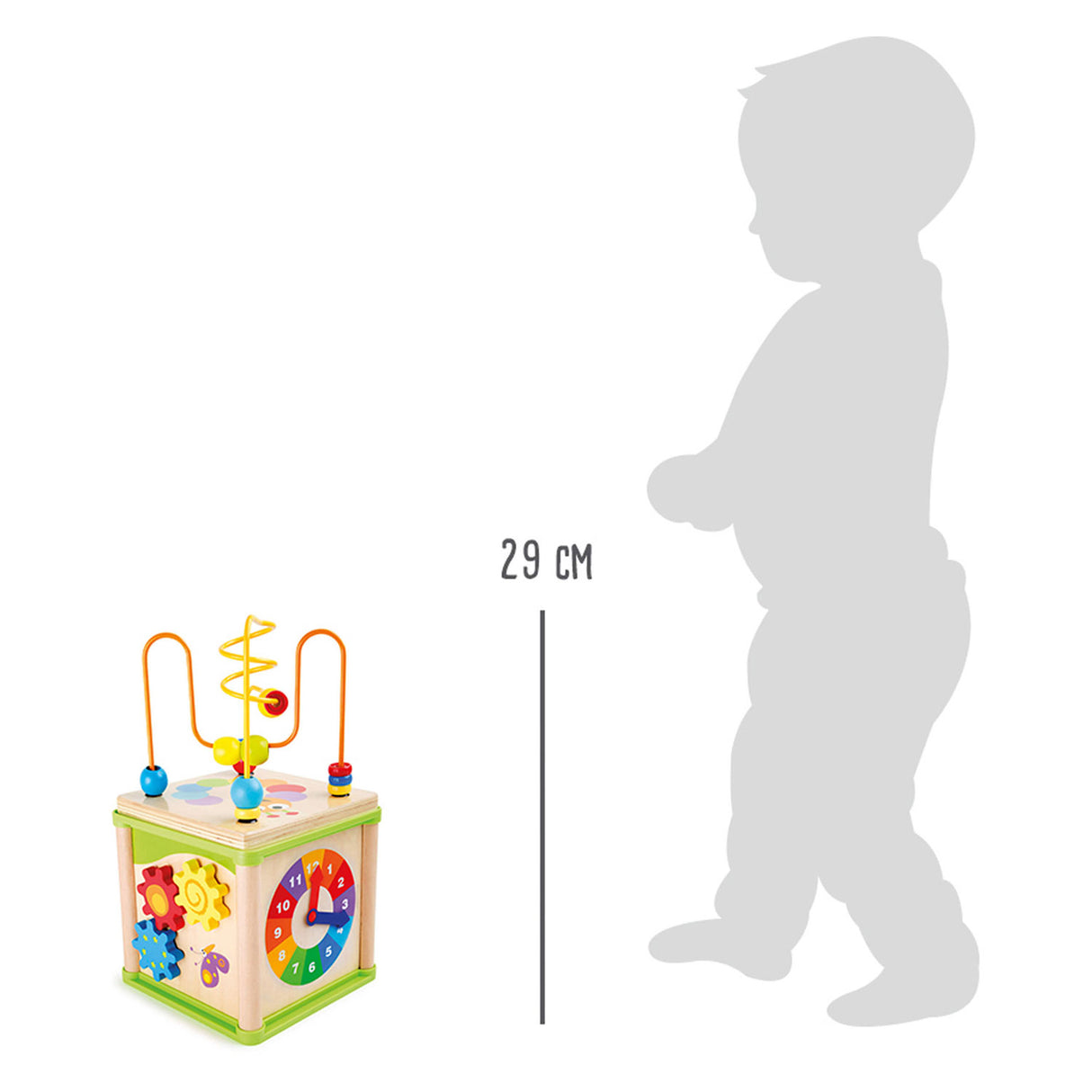Small foot - houten activiteiten motoriek spiraal 5in1