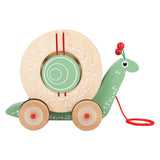 Small foot - houten trekfiguur vormenstoof slak, 6dlg.