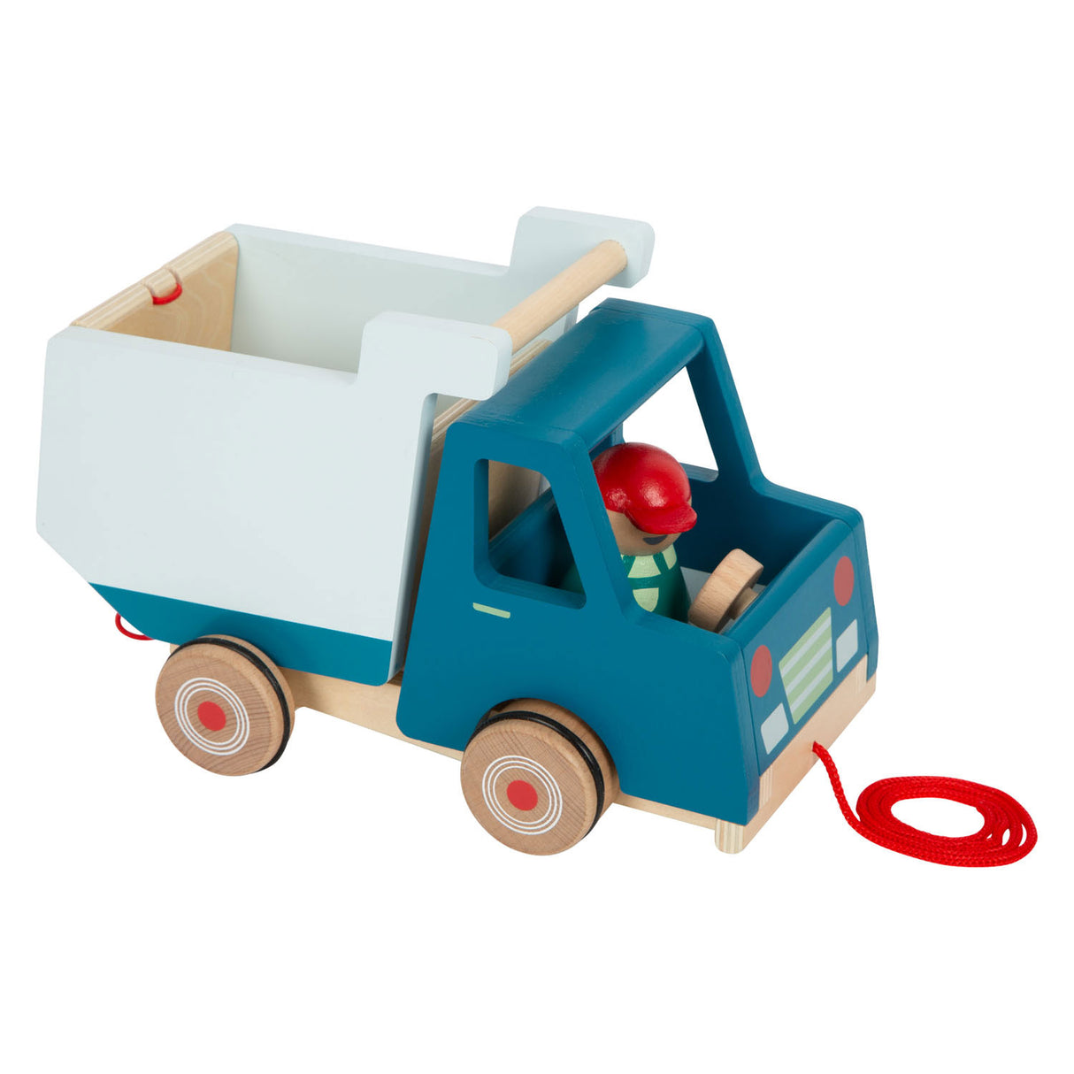 Small Foot Houten Trekfiguur Kiepvrachtwagen