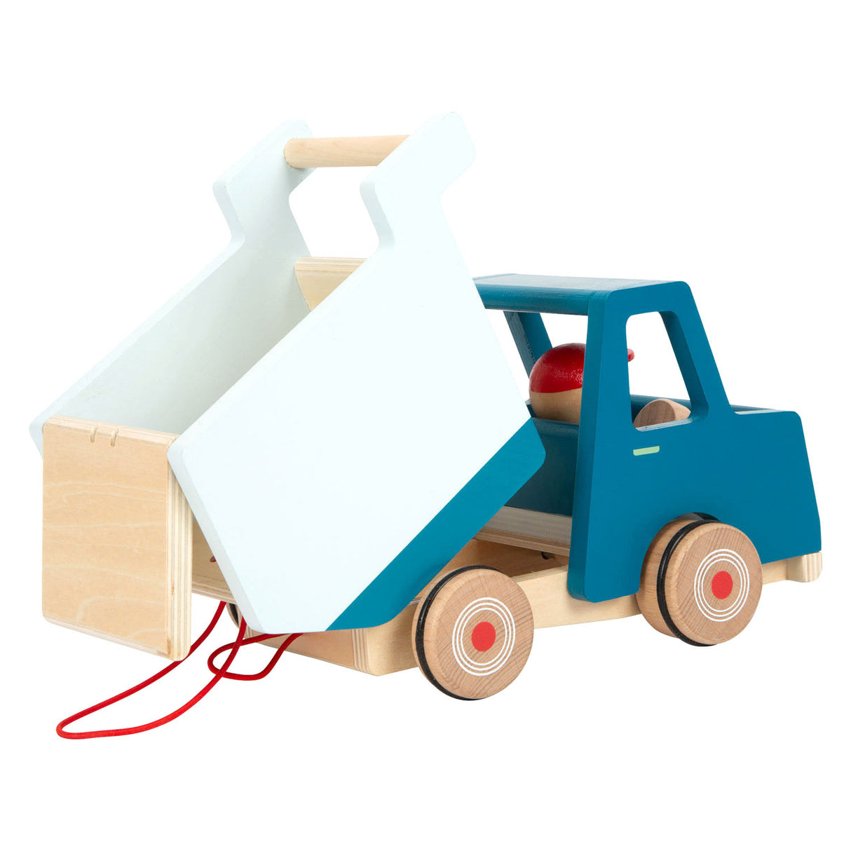 Small Foot Houten Trekfiguur Kiepvrachtwagen