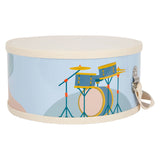 Small foot - houten trommel groovy beats met stokken, 3dlg.