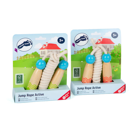 Small Foot Houten Springtouw met Patroon, set van 2