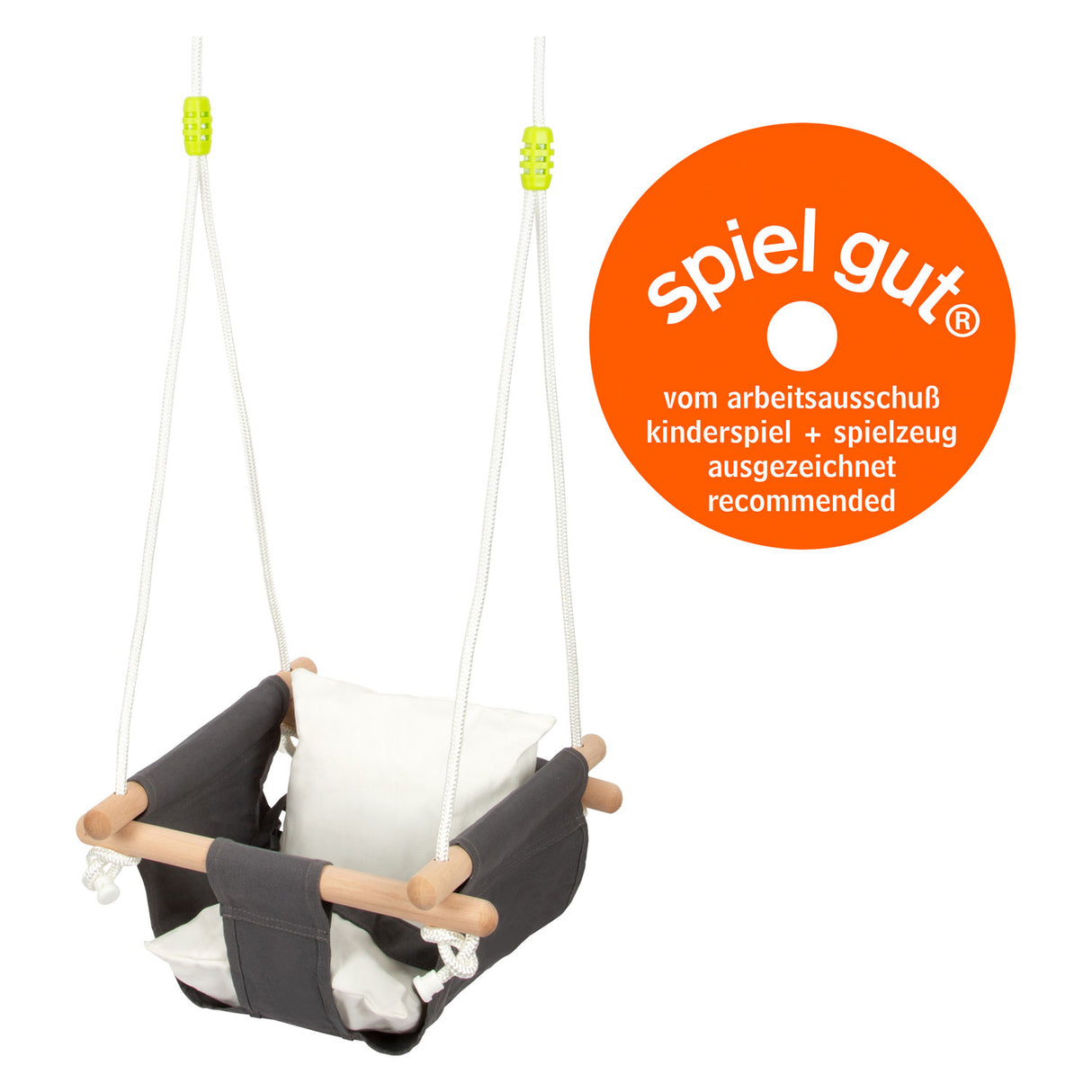 Small Foot Houten Babyschommel met Kussen