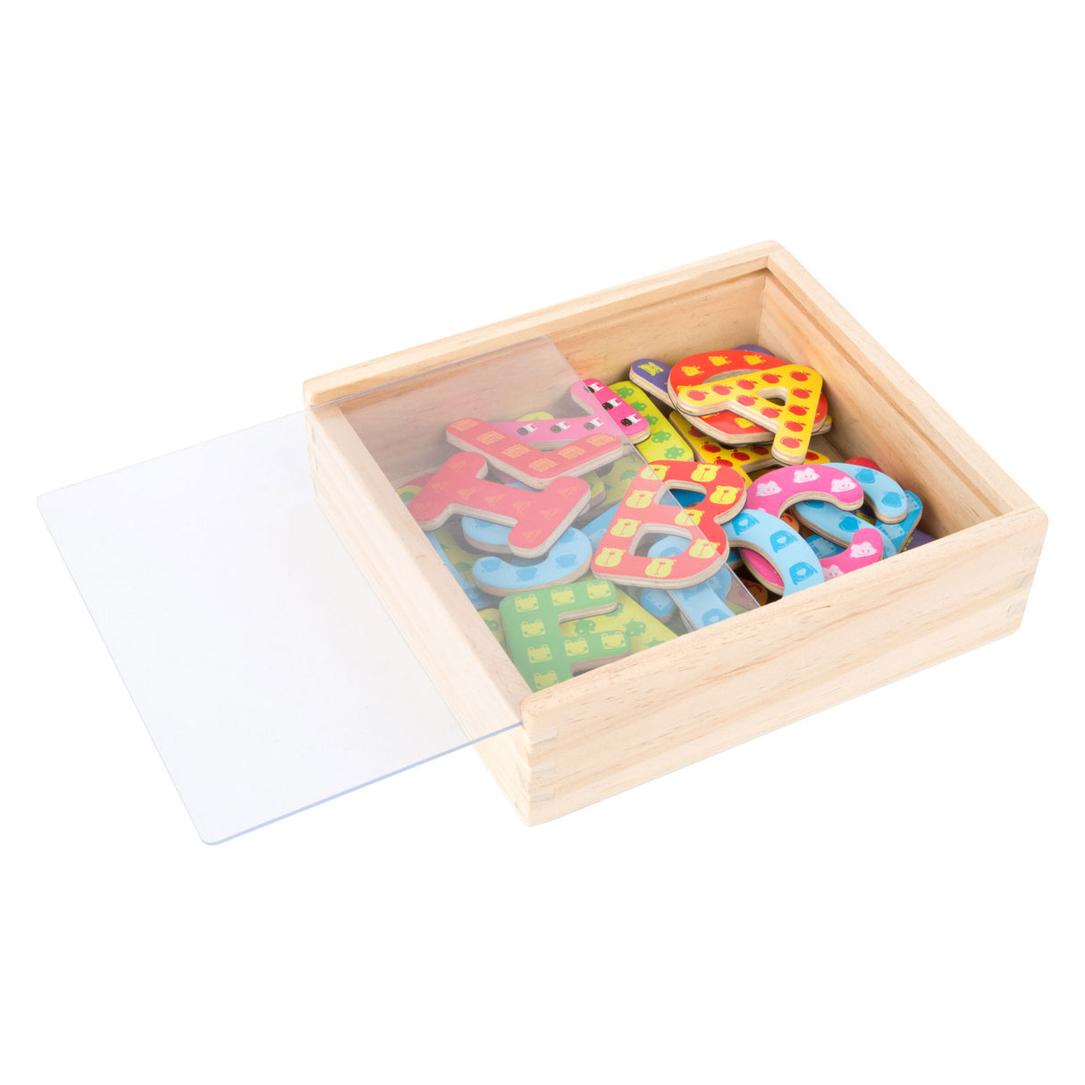 Small Foot Houten Magnetische Letters Kleur, 37dlg.