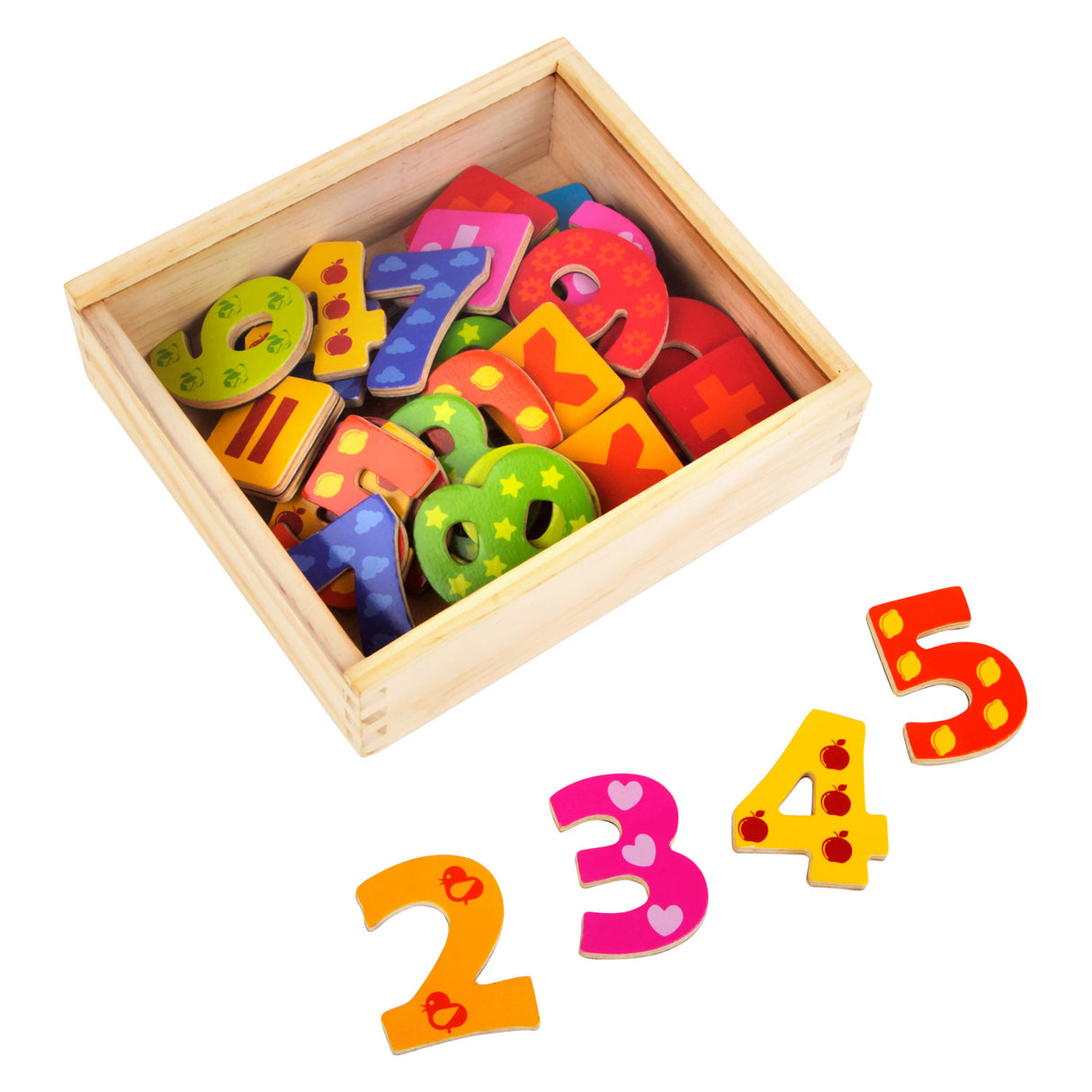 Small Foot Houten Magnetische Cijfers Kleur. 37dlg.