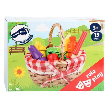 Small Foot Houten Picknickmand met Snij Fruit, 15dlg.