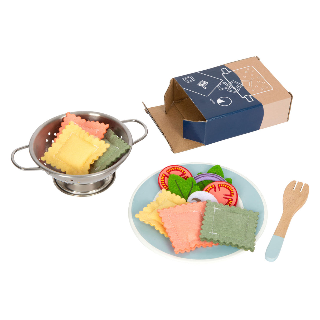 Small Foot Houten Speeleten Pasta Chef Set, 19dlg.