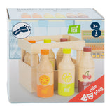 Small foot - houten krat met flessen, 7dlg.