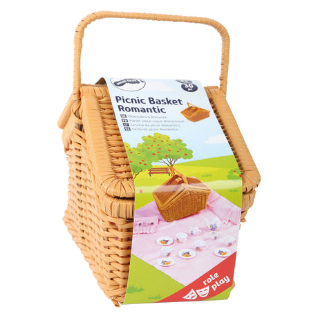 Small Foot Houten Picknickmand met Servies Romantisch, 30dlg.