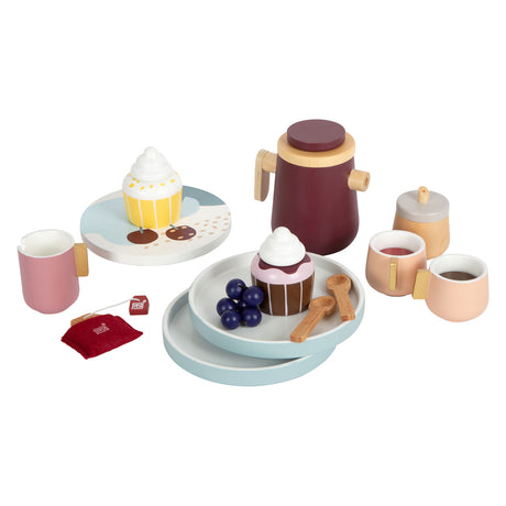 Small foot - houten koffie en theeset tasty, 16dlg.