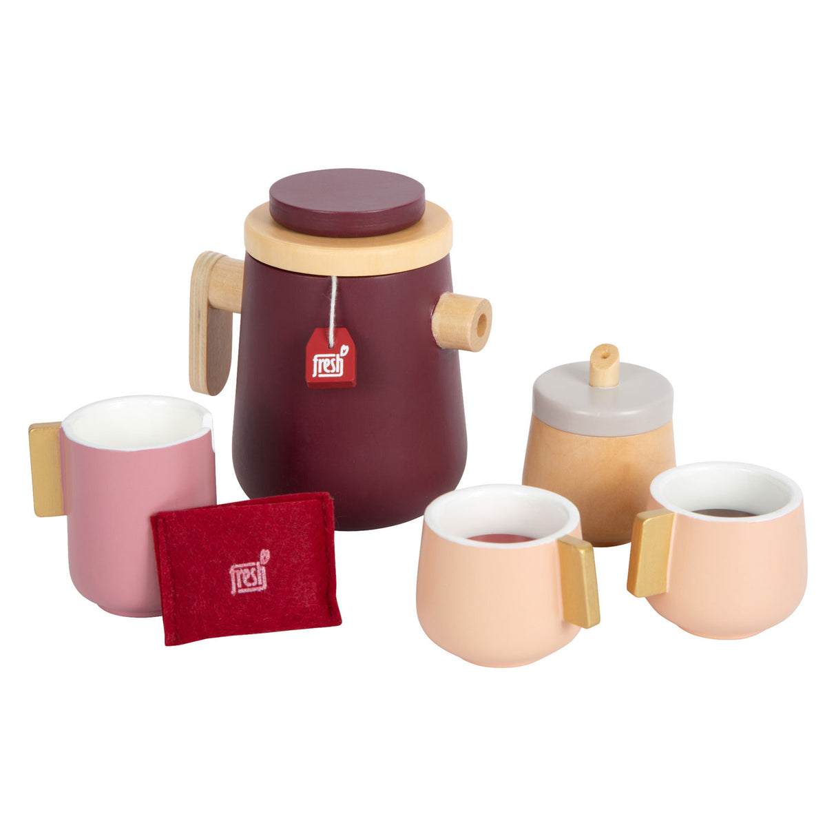 Small foot - houten koffie en theeset tasty, 16dlg.
