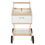 Small foot - houten supermarkt winkelwagen wit