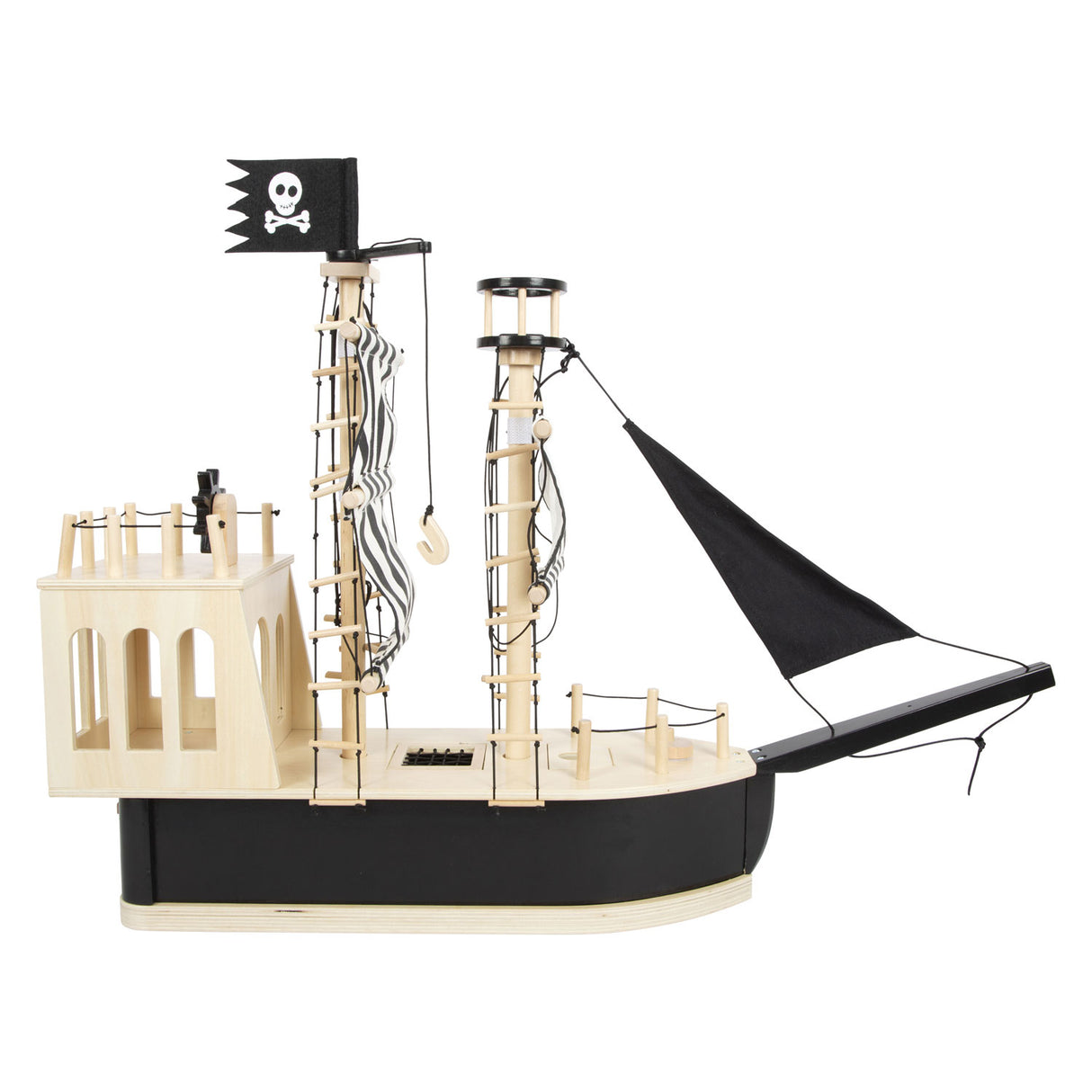 Small foot - houten poppenhuis piratenboot