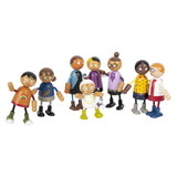 Small Foot Houten Buigzame Poppenfamilie met Baby, 8st.