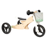 Small Foot Houten Training Driewieler Loopfiets 2in1 Saliegroen